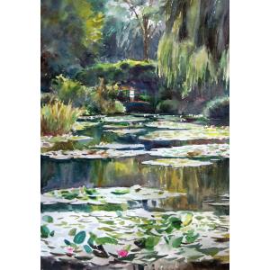 楊陽國畫作品《【Giverny】作者楊陽》價格2400.00元