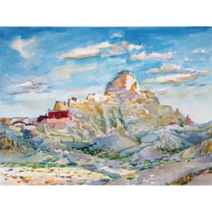 楊陽國畫作品《【古格王朝】作者楊陽》價格2400.00元