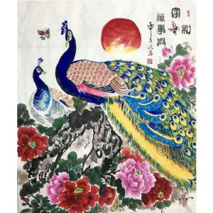 高文清國畫《【家和萬事興】作者高文清》