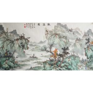 藝術(shù)品圖片:藝術(shù)家王凌云國(guó)畫作品名稱《【觀瀑圖2】作者王凌云》價(jià)格2400.00 元