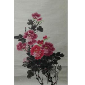 李麗芳國(guó)畫(huà)作品-《【鮮花】作者李麗芳》