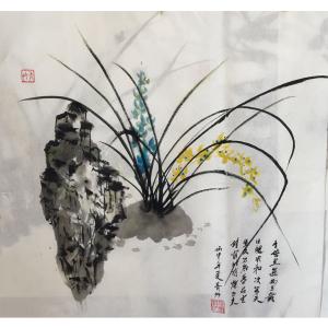 肖雪毅國畫作品-《【花草】作者肖雪毅》