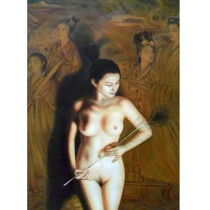 陳力油畫作品-《女人體油畫》