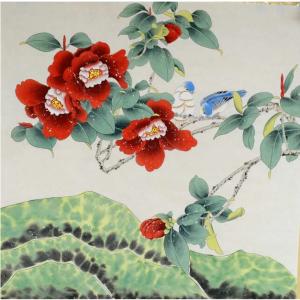 劉恒勝國畫作品-《【花鳥6】作者劉恒勝》