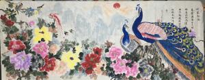 高文清國畫《丹鳳朝陽》