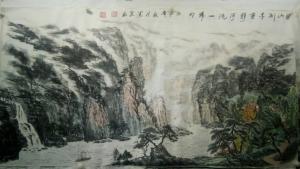 藝術(shù)品圖片:藝術(shù)家趙運泉國畫作品名稱《山列千重靜》價格8000.00 元