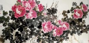 王立軍國畫作品-《《富貴長春》》