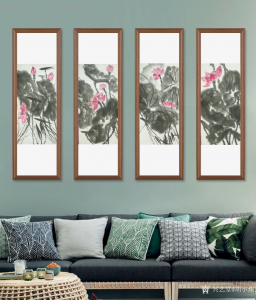 胡小煒(潤(rùn)德)國(guó)畫(huà)作品-《荷香十里》