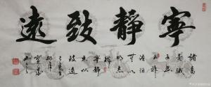 胡寶成書法作品-《寧?kù)o致遠(yuǎn)》