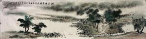 藝術(shù)品圖片:藝術(shù)家15363151193國(guó)畫(huà)作品名稱(chēng)《湖莊清夏圖》議價(jià)