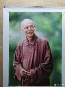藝術(shù)品圖片:藝術(shù)家黎群油畫作品名稱《人物肖像畫微笑》議價