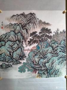 藝術(shù)品圖片:藝術(shù)家谷風(fēng)國(guó)畫(huà)作品名稱《山居圖》價(jià)格800.00 元