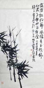 徐立業(yè)國畫作品-《【墨竹:露滌千粉節(jié)】》