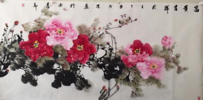 汪瓊?cè)沼?四尺富貴吉祥圖尺寸136x68【圖1】