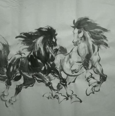 劉建國日記-近作 駿馬圖  請欣賞【圖4】