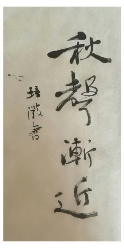 陳培潑日記-秋思
~陳培潑
一陣雨后
天就涼了  許多樹葉
無(wú)聲飄落  秋意初來(lái)
【圖2】