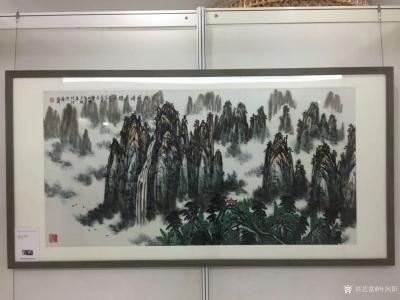 葉向陽(yáng)榮譽(yù)-國(guó)畫(huà)山水畫(huà)作品《黃山千峰展雄姿》在雅昌