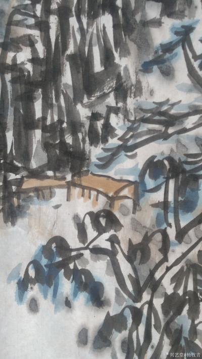 楊牧青日記-名稱:山隨人愿如其相
釋文:己亥楊牧青
規(guī)格:68cm×33
備注:日久所【圖4】