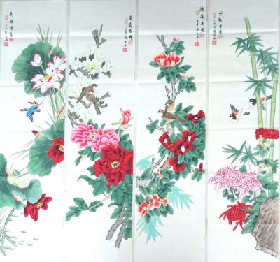 劉慧敏日記-?花開富貴??國色天香??深秋菊艷??梅開五福??荷塘清韻??鴻運滿堂??喜上眉【圖4】