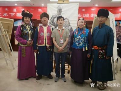 趙國(guó)毅日記-國(guó)畫(huà)人物畫(huà)《查干礎(chǔ)魯》《巴圖》《阿拉善的青年人》《扣文》尺寸4尺豎幅68X138【圖6】