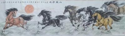 劉建國日記-國畫馬八馬圖八駿圖系列作品《八駿雄風(fēng)》《馬到成功》《八駿呈祥》《塞北雄風(fēng)》《從橫【圖1】