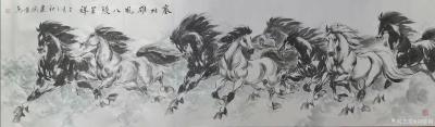 劉建國日記-國畫馬八馬圖八駿圖系列作品《八駿雄風(fēng)》《馬到成功》《八駿呈祥》《塞北雄風(fēng)》《從橫【圖3】