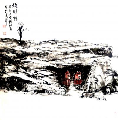 楊牧青日記-楊牧青國畫《塬畔情》六幅原創(chuàng)作品
規(guī)格:68cm x 68cm
款識:塬畔情【圖5】