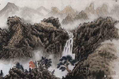 王世軍日記-新創(chuàng)易經(jīng)風(fēng)水生肖山水畫《虎嘯山鳴谷應(yīng)韻》威猛王者----生肖虎 
易經(jīng)風(fēng)水生肖【圖4】